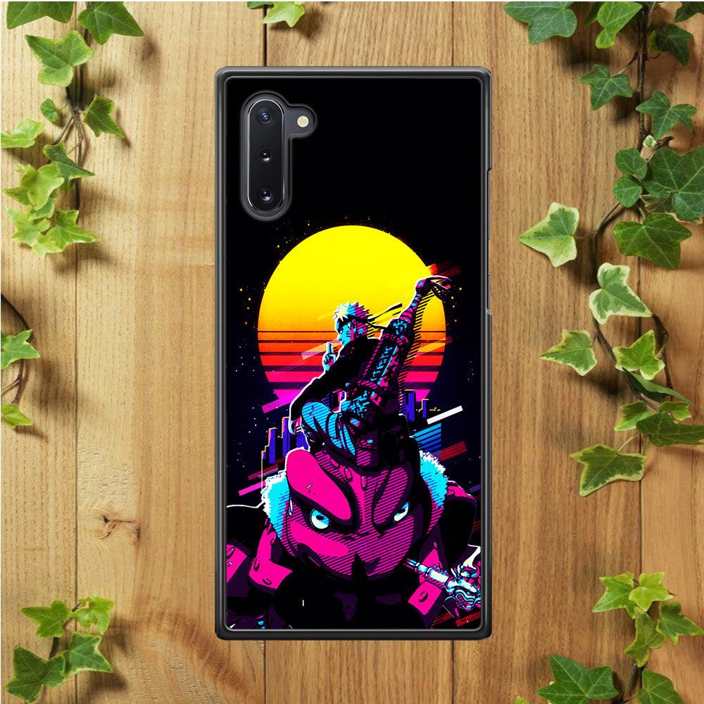 Naruto Sitting on Gamabunta Samsung Galaxy Note 10 Case-Rubber / White (2D Case)-Xtracase