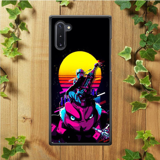 Naruto Sitting on Gamabunta Samsung Galaxy Note 10 Case-Rubber / White (2D Case)-Xtracase