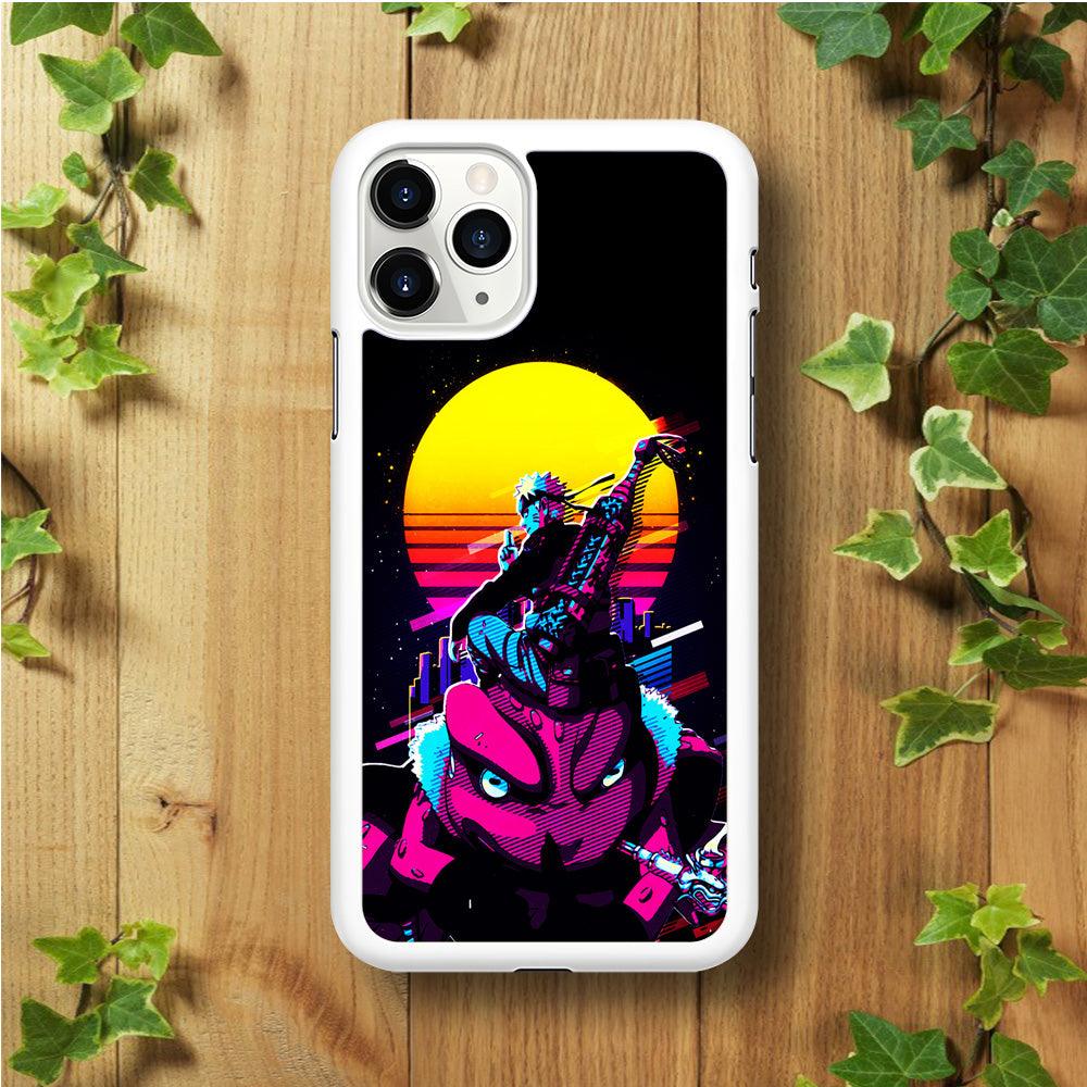 Naruto Sitting on Gamabunta iPhone 11 Pro Case-Rubber / White (2D Case)-Xtracase