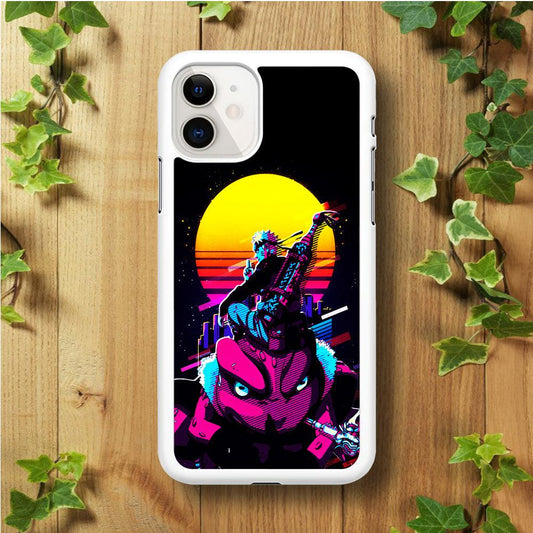 Naruto Sitting on Gamabunta iPhone 11 Case-Rubber / White (2D Case)-Xtracase