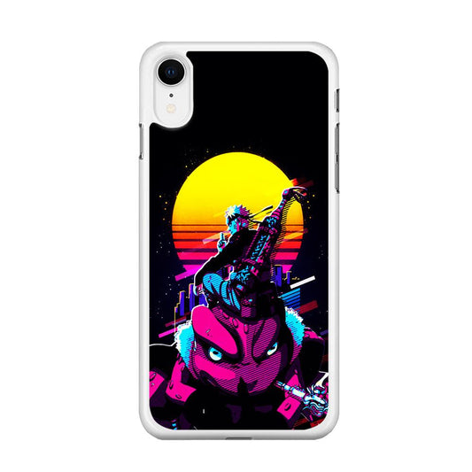 Naruto Sitting on Gamabunta iPhone XR Case-Rubber / White (2D Case)-Xtracase