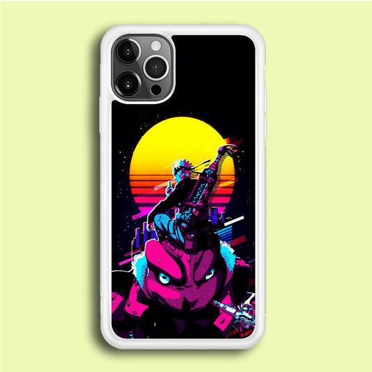 Naruto Sitting on Gamabunta iPhone 12 Pro Max Case-Rubber / White (2D Case)-Xtracase