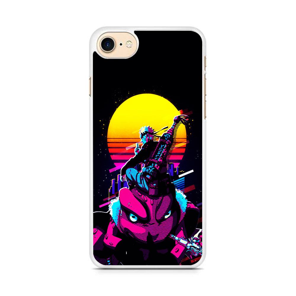 Naruto Sitting on Gamabunta iPhone 7 Case-Rubber / White (2D Case)-Xtracase