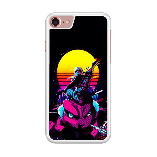 Naruto Sitting on Gamabunta iPhone SE 2020 Case-Rubber / White (2D Case)-Xtracase