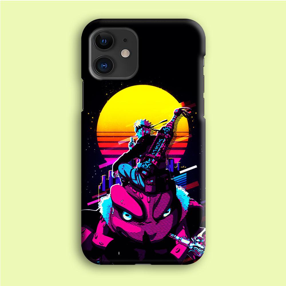 Naruto Sitting on Gamabunta iPhone 12 Mini Case-Plastic / Full Wrap (3D Case)-Xtracase
