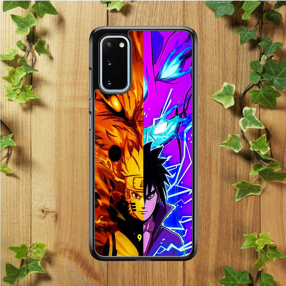 Naruto VS Sasuke Samsung Galaxy S20 Case-Plastic / Full Wrap (3D Case)-Xtracase