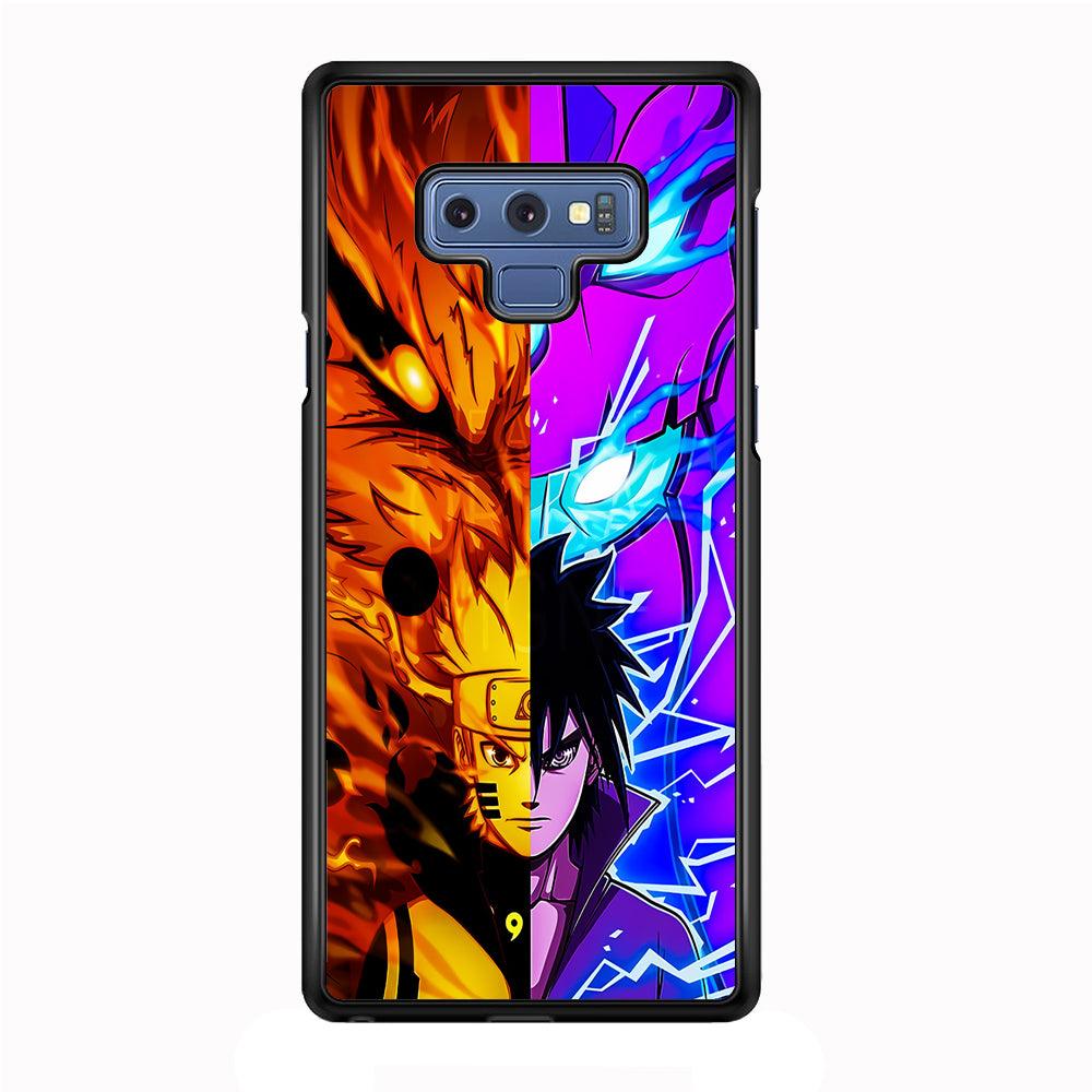 Naruto VS Sasuke Samsung Galaxy Note 9 Case-Rubber / Black (2D Case)-Xtracase