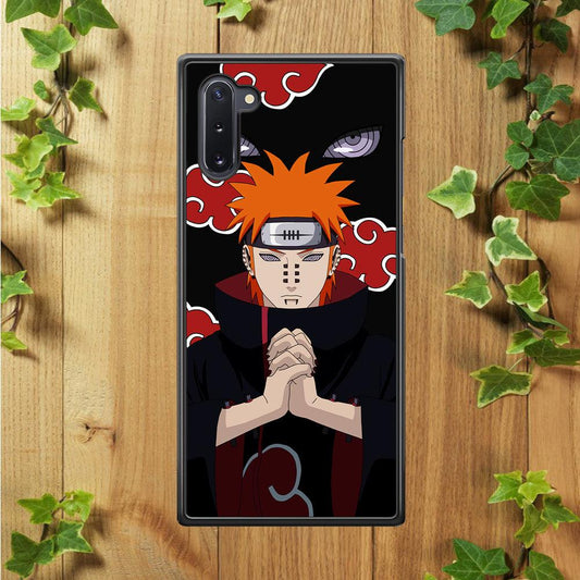 Naruto Yahiko Pain Akatsuki Samsung Galaxy Note 10 Case-Rubber / White (2D Case)-Xtracase