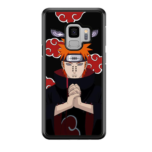 Naruto Yahiko Pain Akatsuki Samsung Galaxy S9 Case-Rubber / White (2D Case)-Xtracase