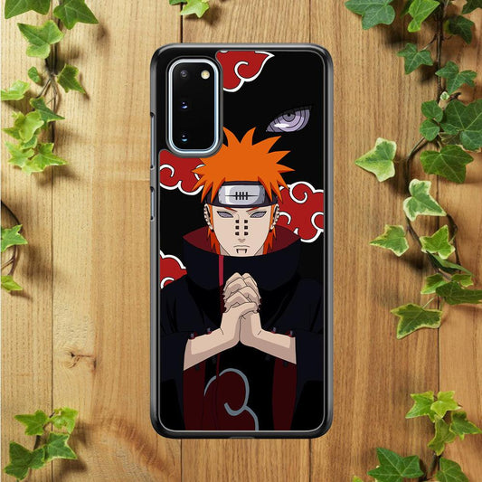 Naruto Yahiko Pain Akatsuki Samsung Galaxy S20 Case-Rubber / White (2D Case)-Xtracase