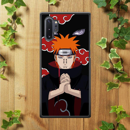 Naruto Yahiko Pain Akatsuki Samsung Galaxy Note 10 Plus Case-Rubber / White (2D Case)-Xtracase
