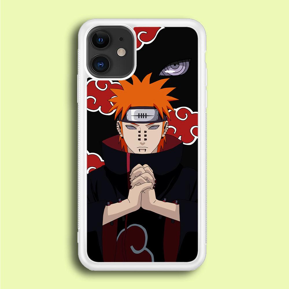 Naruto Yahiko Pain Akatsuki iPhone 12 Mini Case-Rubber / White (2D Case)-Xtracase