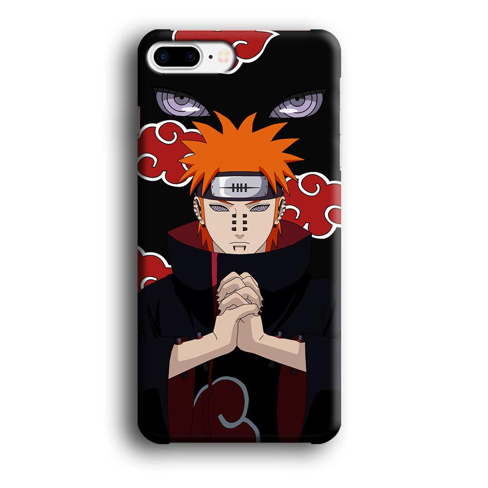 Naruto Yahiko Pain Akatsuki iPhone 8 Plus Case-Plastic / Full Wrap (3D Case)-Xtracase