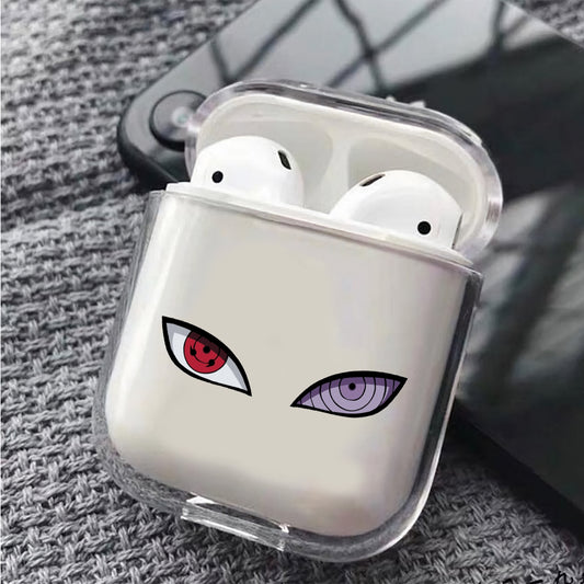 Naruto Sharingan Rinnegan Hard Plastic Protective Clear Case Cover For Apple Airpods