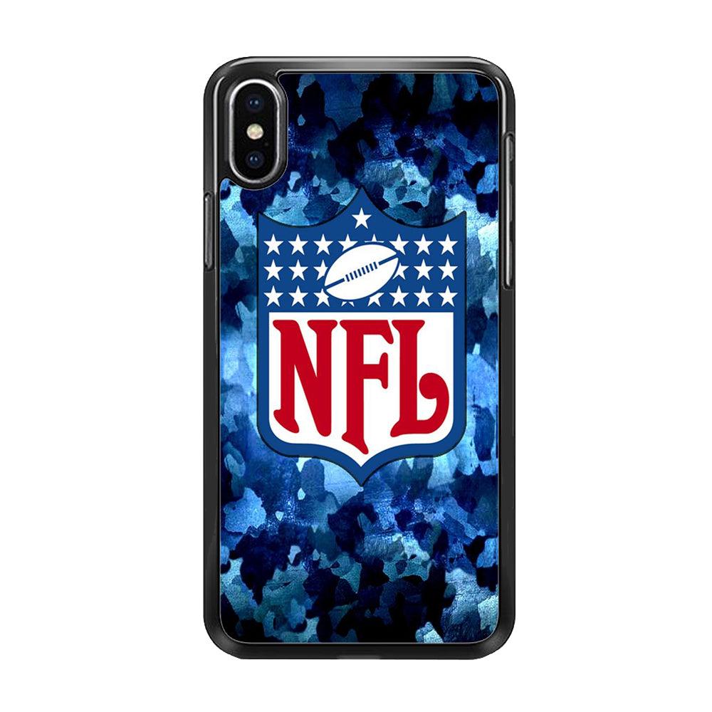 National Football League 001 iPhone Xs Max Case-Rubber / Black (2D Case)-Xtracase