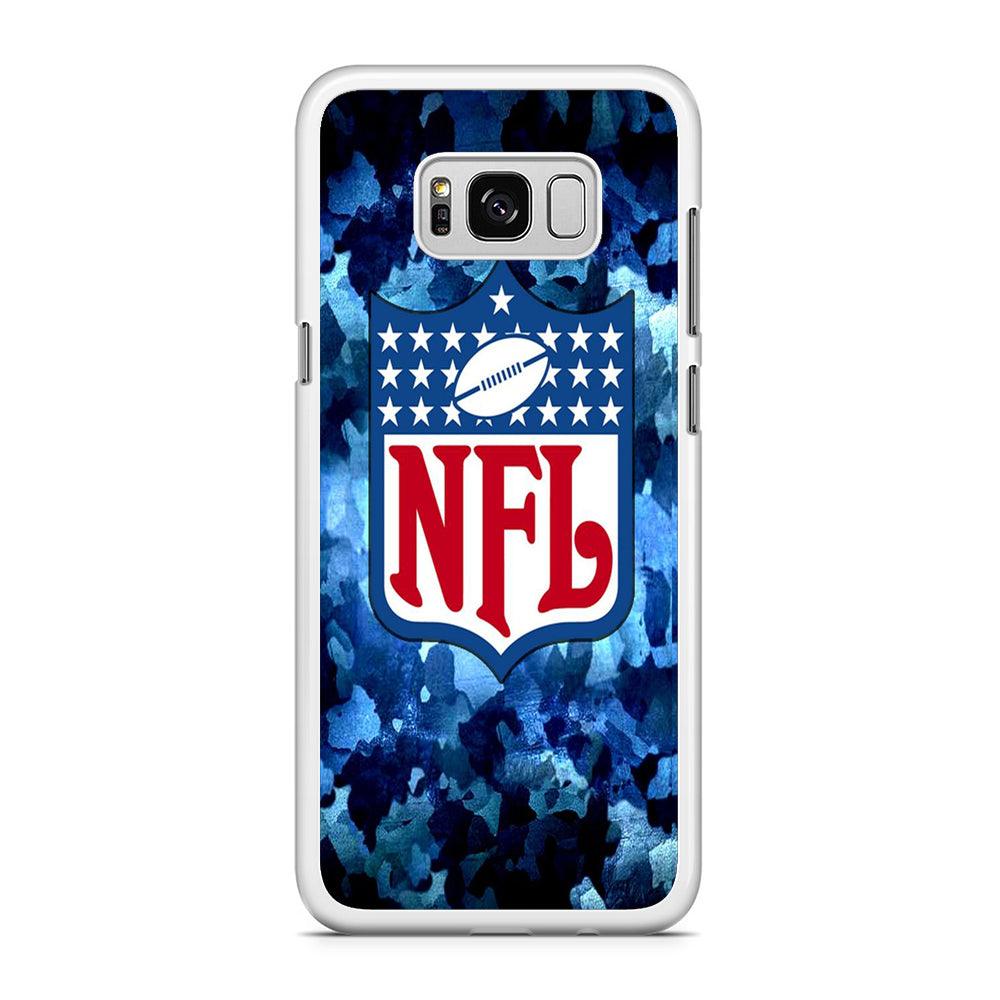 National Football League 001 Samsung Galaxy S8 Case-Rubber / White (2D Case)-Xtracase