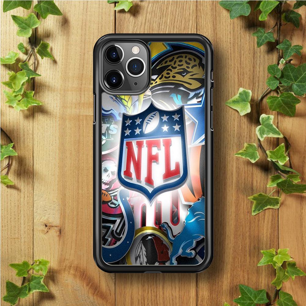 National Football League 002 iPhone 11 Pro Max Case-Rubber / Black (2D Case)-Xtracase