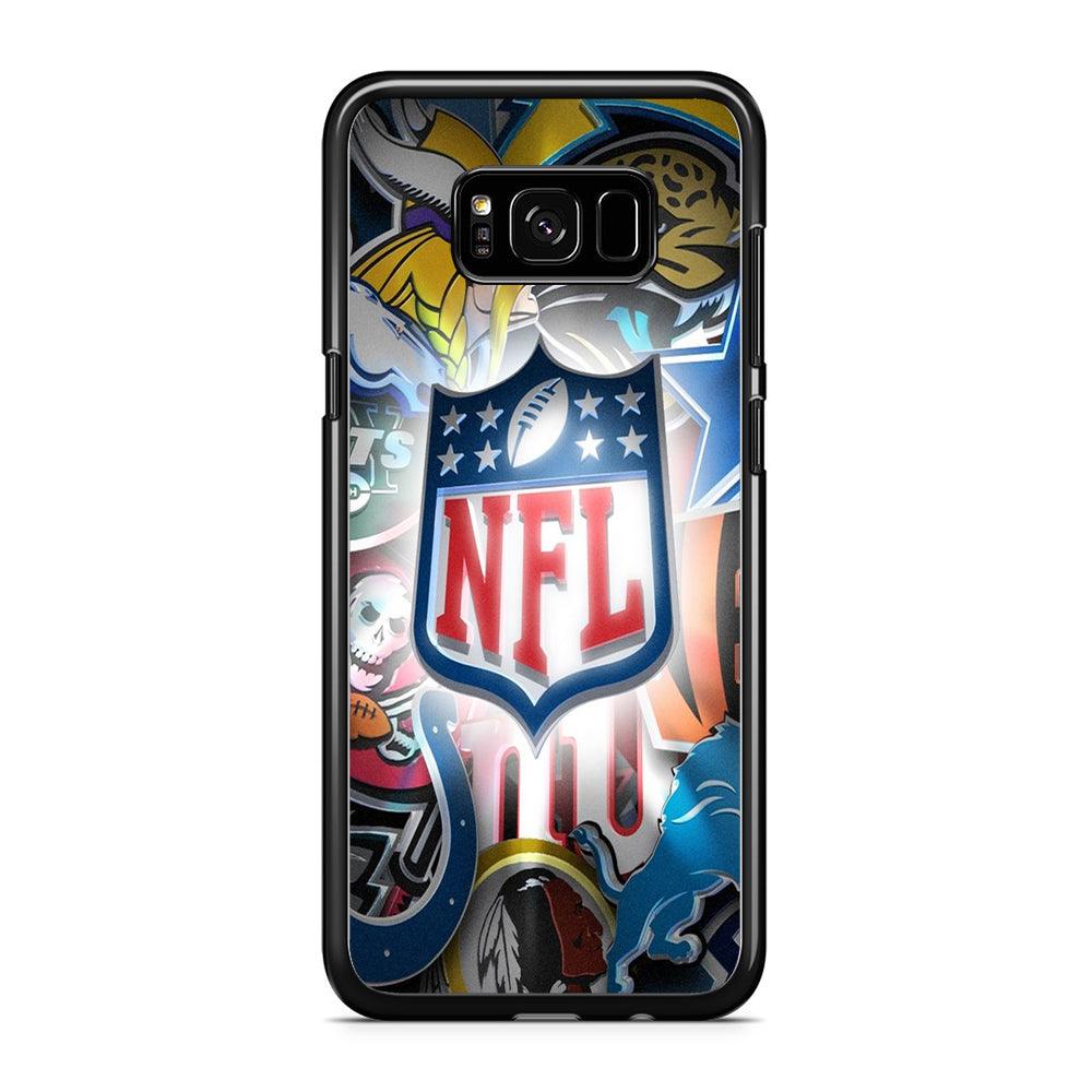 National Football League 002 Samsung Galaxy S8 Plus Case-Rubber / Black (2D Case)-Xtracase