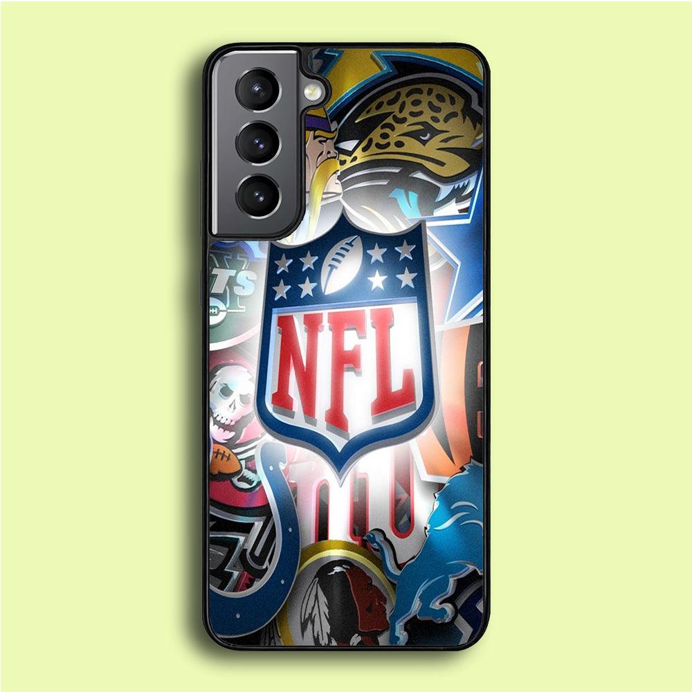 National Football League 002 Samsung Galaxy S21 Plus Case-Rubber / Black (2D Case)-Xtracase