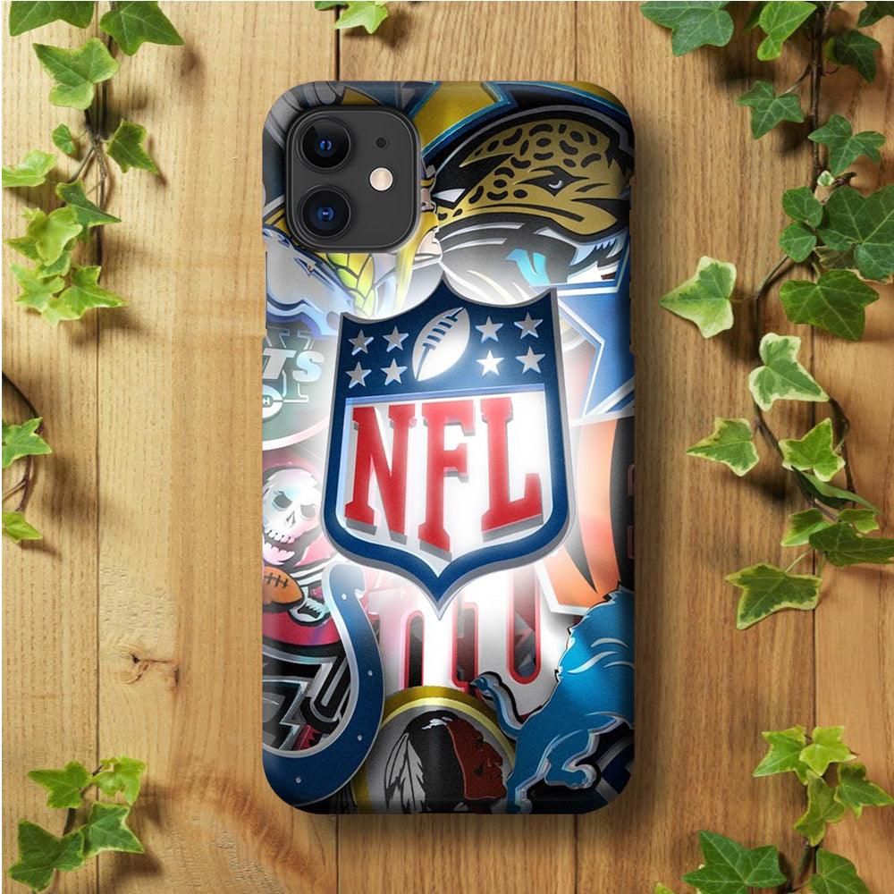 National Football League 002 iPhone 11 Case-Plastic / Full Wrap (3D Case)-Xtracase