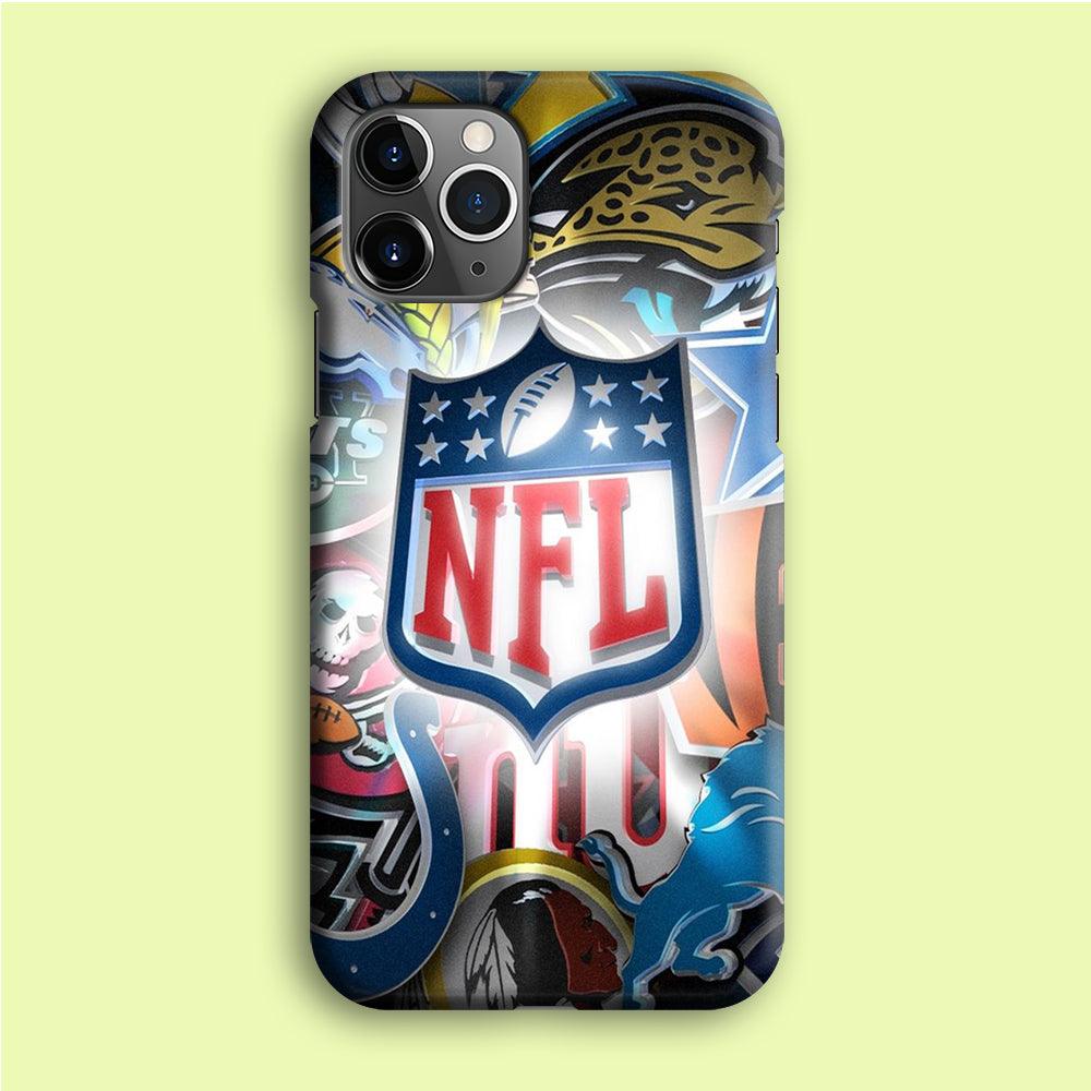 National Football League 002 iPhone 12 Pro Case-Plastic / Full Wrap (3D Case)-Xtracase