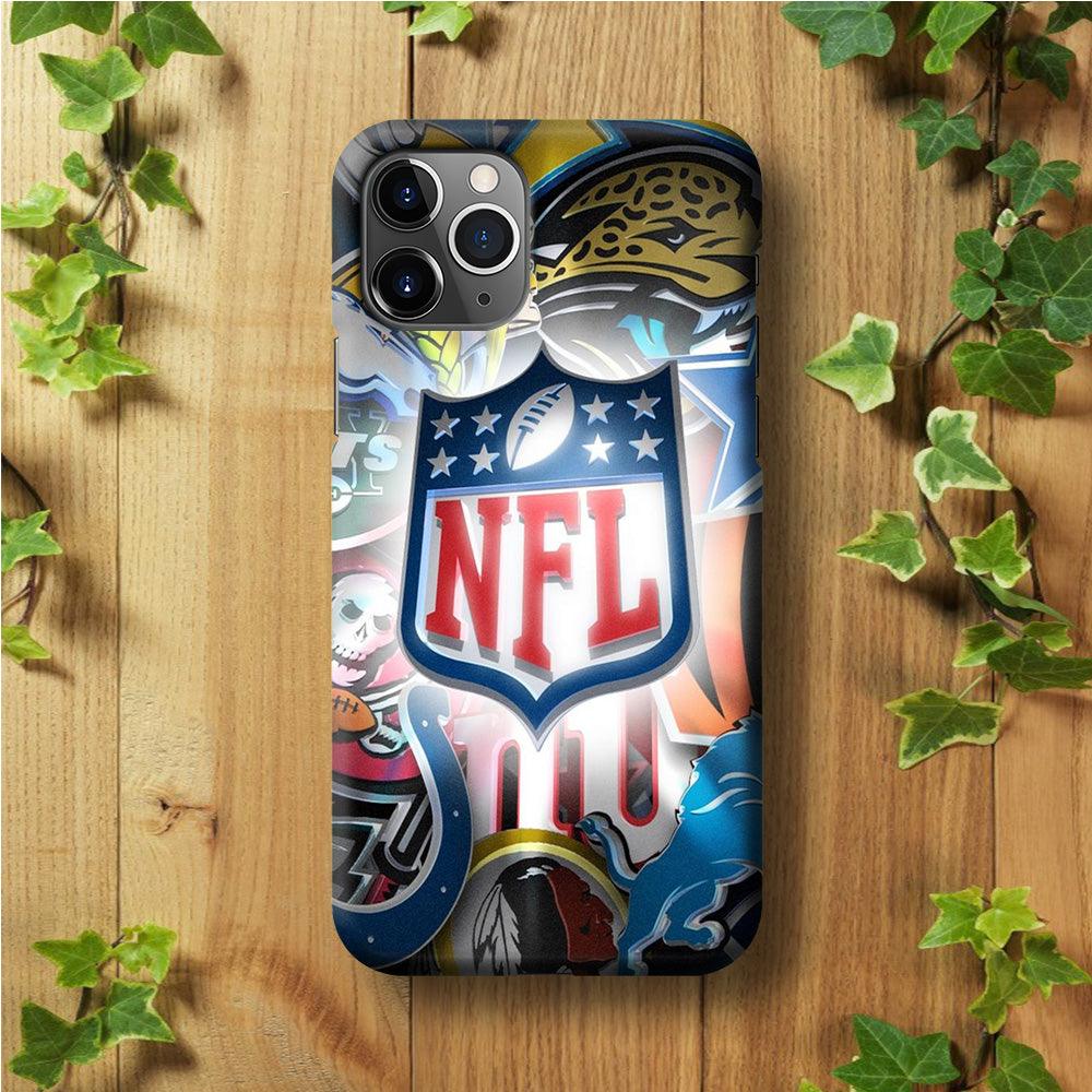 National Football League 002 iPhone 11 Pro Max Case-Plastic / Full Wrap (3D Case)-Xtracase