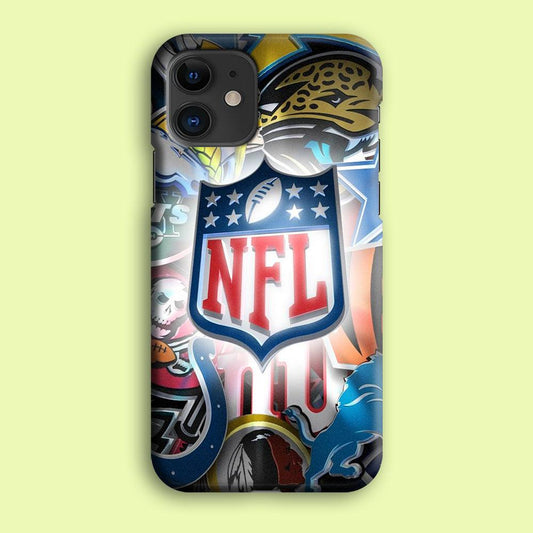 National Football League 002 iPhone 12 Mini Case-Plastic / Full Wrap (3D Case)-Xtracase