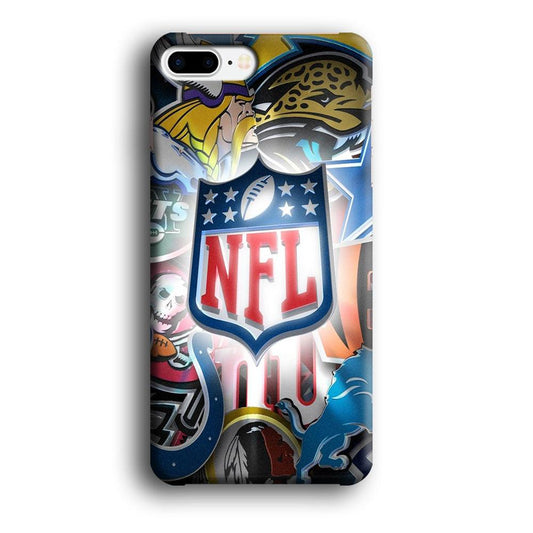 National Football League 002 iPhone 8 Plus Case-Plastic / Full Wrap (3D Case)-Xtracase