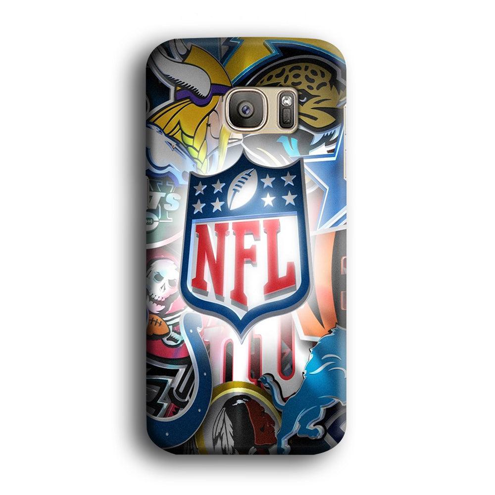 National Football League 002 Samsung Galaxy S7 Edge Case-Plastic / Full Wrap (3D Case)-Xtracase