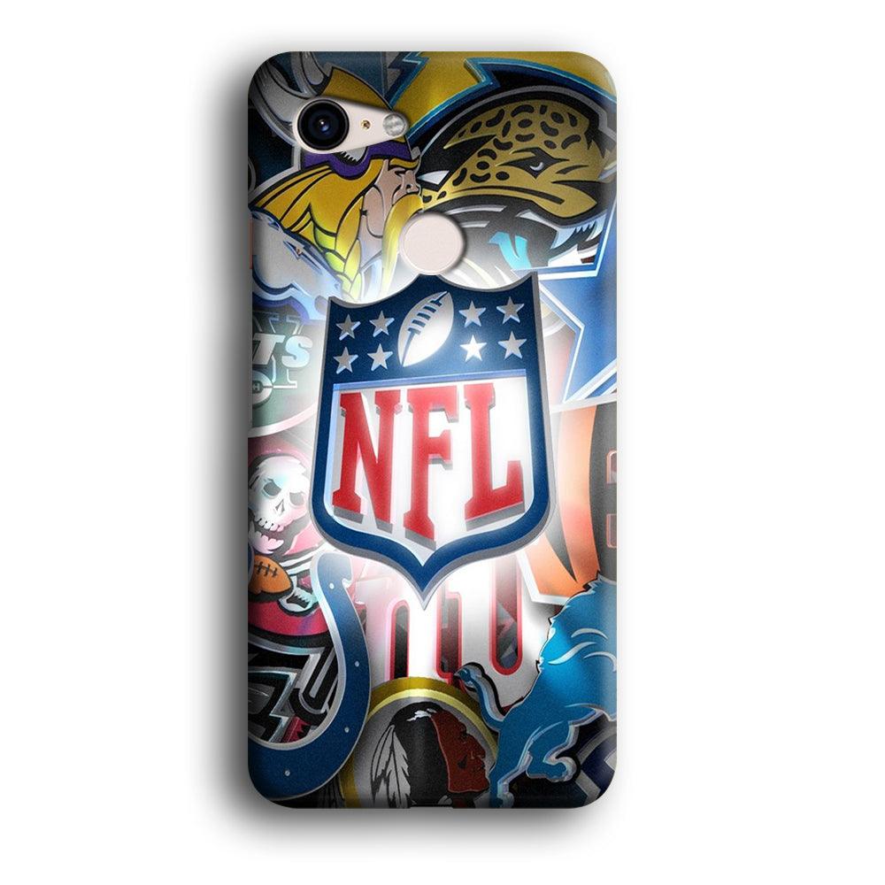 National Football League 002 Google Pixel 3 XL 3D Case-Xtracase