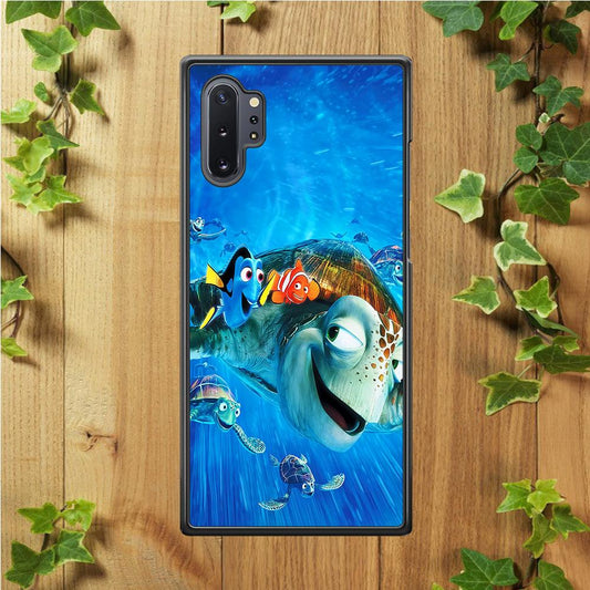 Nemo Dorry and Turtles Samsung Galaxy Note 10 Plus Case-Rubber / Black (2D Case)-Xtracase