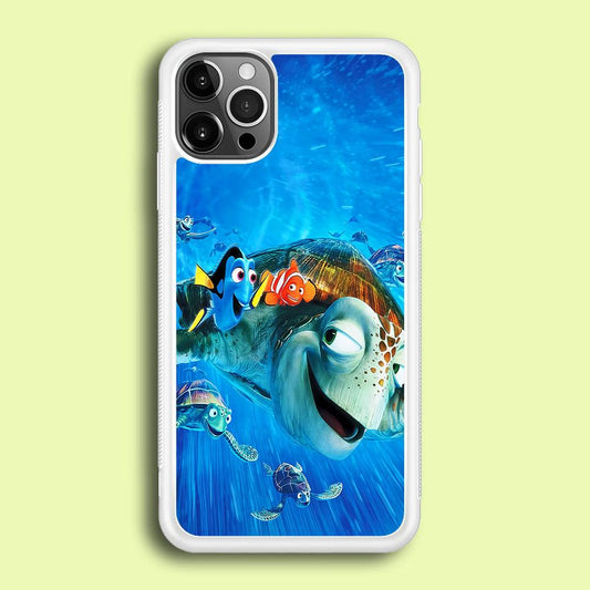 Nemo Dorry and Turtles iPhone 12 Pro Case-Rubber / White (2D Case)-Xtracase