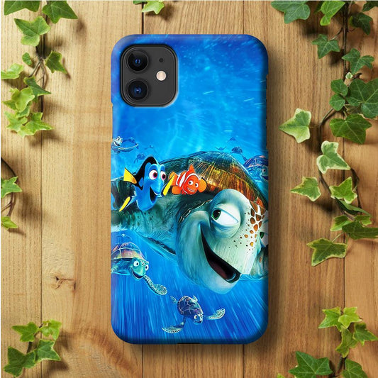 Nemo Dorry and Turtles iPhone 11 Case-Plastic / Full Wrap (3D Case)-Xtracase