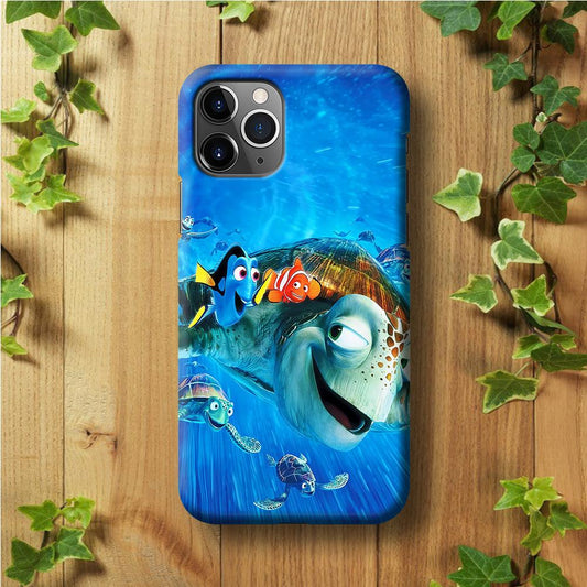 Nemo Dorry and Turtles iPhone 11 Pro Case-Plastic / Full Wrap (3D Case)-Xtracase