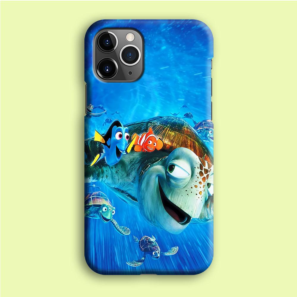 Nemo Dorry and Turtles iPhone 12 Pro Case-Plastic / Full Wrap (3D Case)-Xtracase