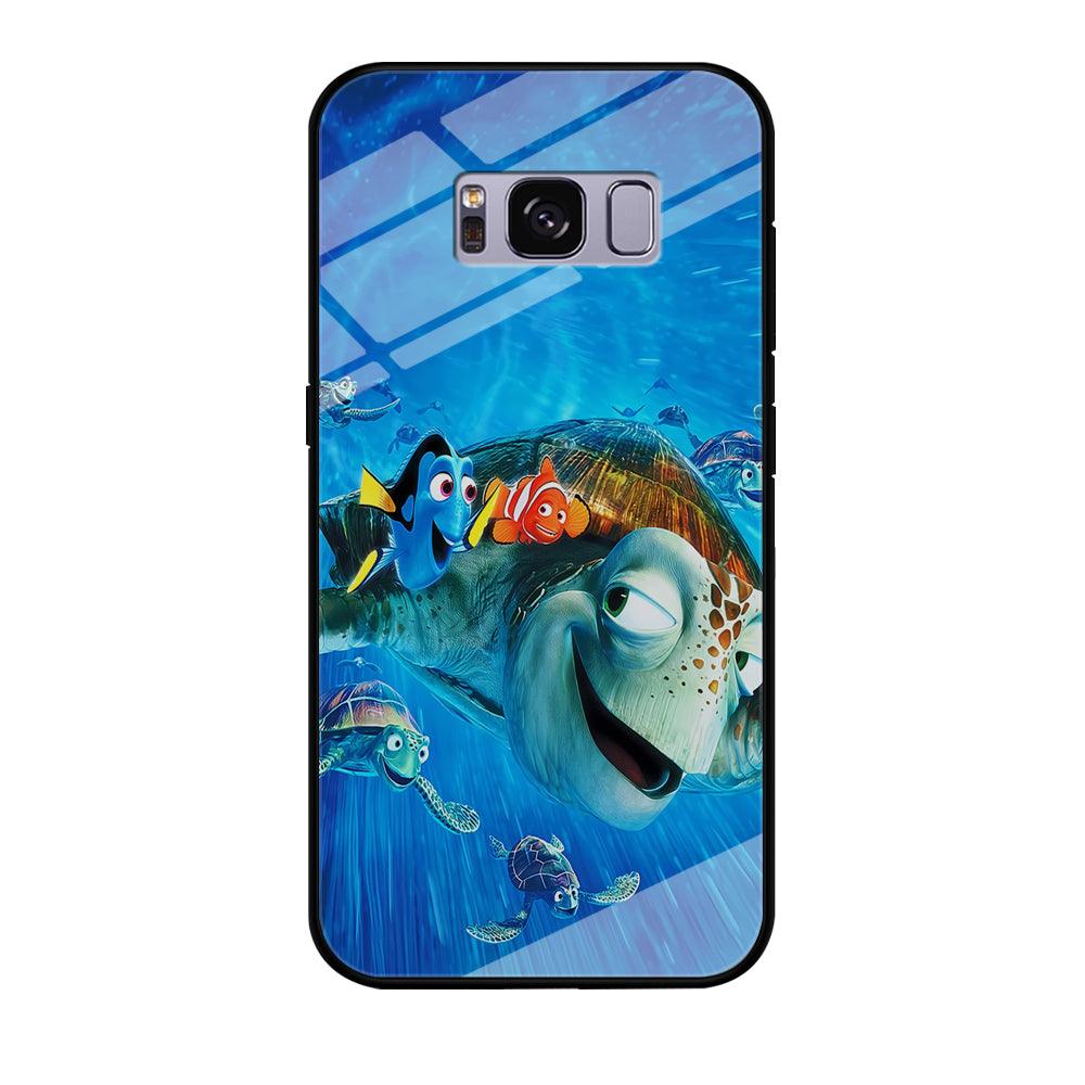 Nemo Dorry and Turtles Samsung Galaxy S8 Case-Tempered Glass Case-Xtracase