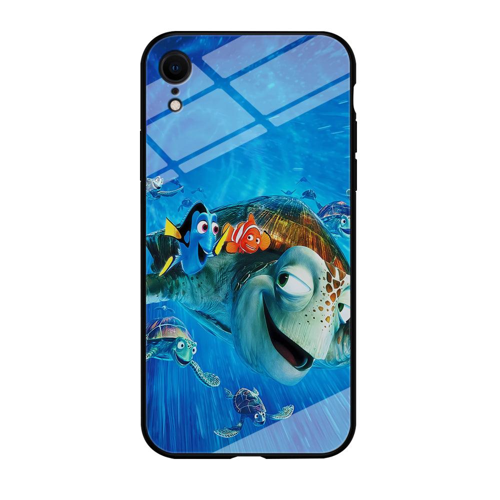 Nemo Dorry and Turtles iPhone XR Case-Tempered Glass Case-Xtracase