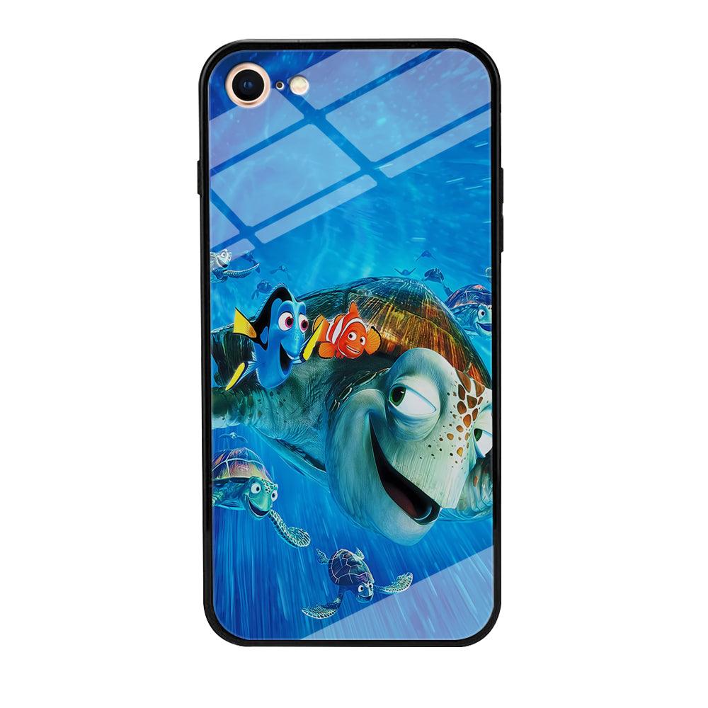 Nemo Dorry and Turtles iPhone 7 Case-Tempered Glass Case-Xtracase