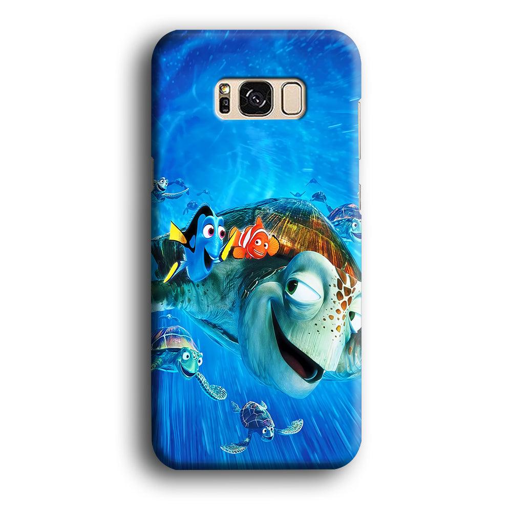 Nemo Dorry and Turtles Samsung Galaxy S8 Case-Plastic / Full Wrap (3D Case)-Xtracase