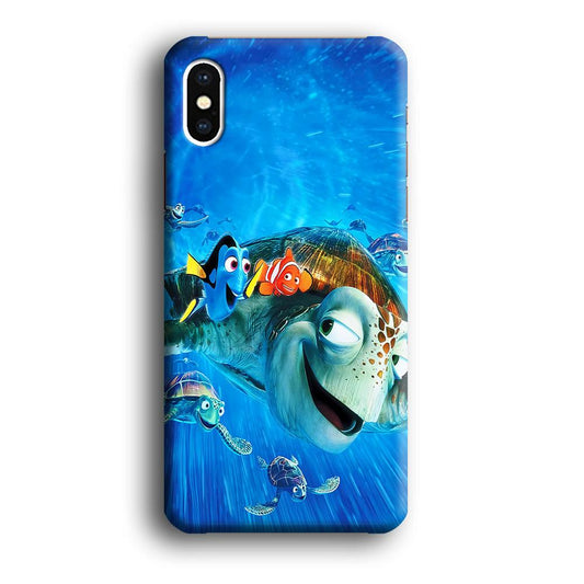 Nemo Dorry and Turtles iPhone X Case-Plastic / Full Wrap (3D Case)-Xtracase