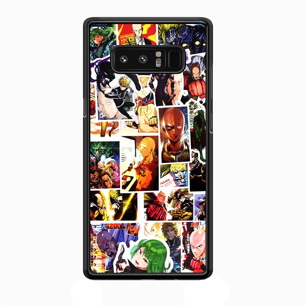 OPM Saitama Photo Collection Samsung Galaxy Note 8 Case-Rubber / Black (2D Case)-Xtracase
