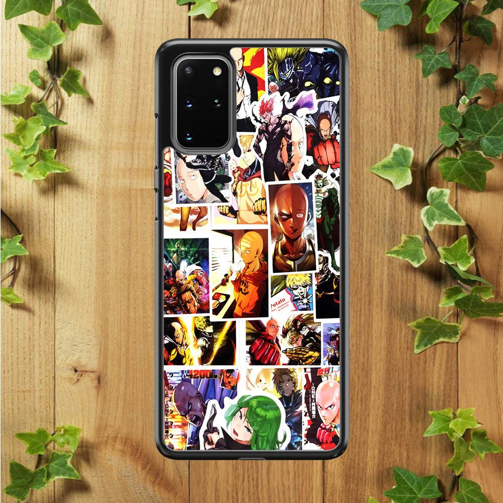 OPM Saitama Photo Collection Samsung Galaxy S20 Plus Case-Rubber / Black (2D Case)-Xtracase
