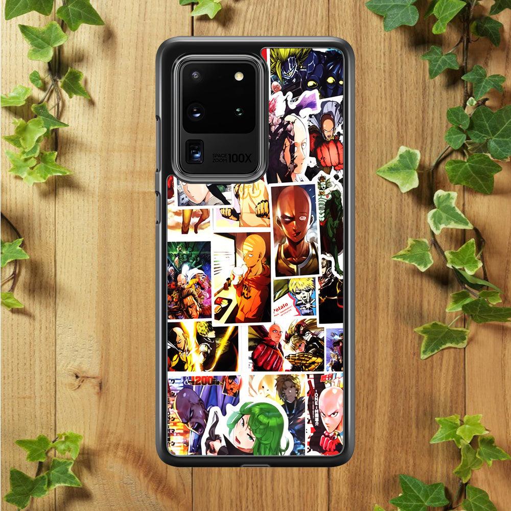 OPM Saitama Photo Collection Samsung Galaxy S20 Ultra Case-Rubber / White (2D Case)-Xtracase