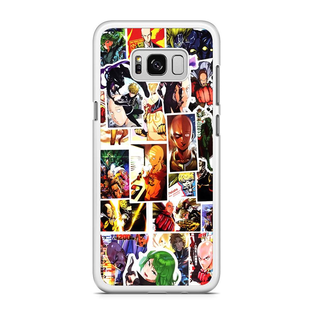 OPM Saitama Photo Collection Samsung Galaxy S8 Case-Rubber / White (2D Case)-Xtracase