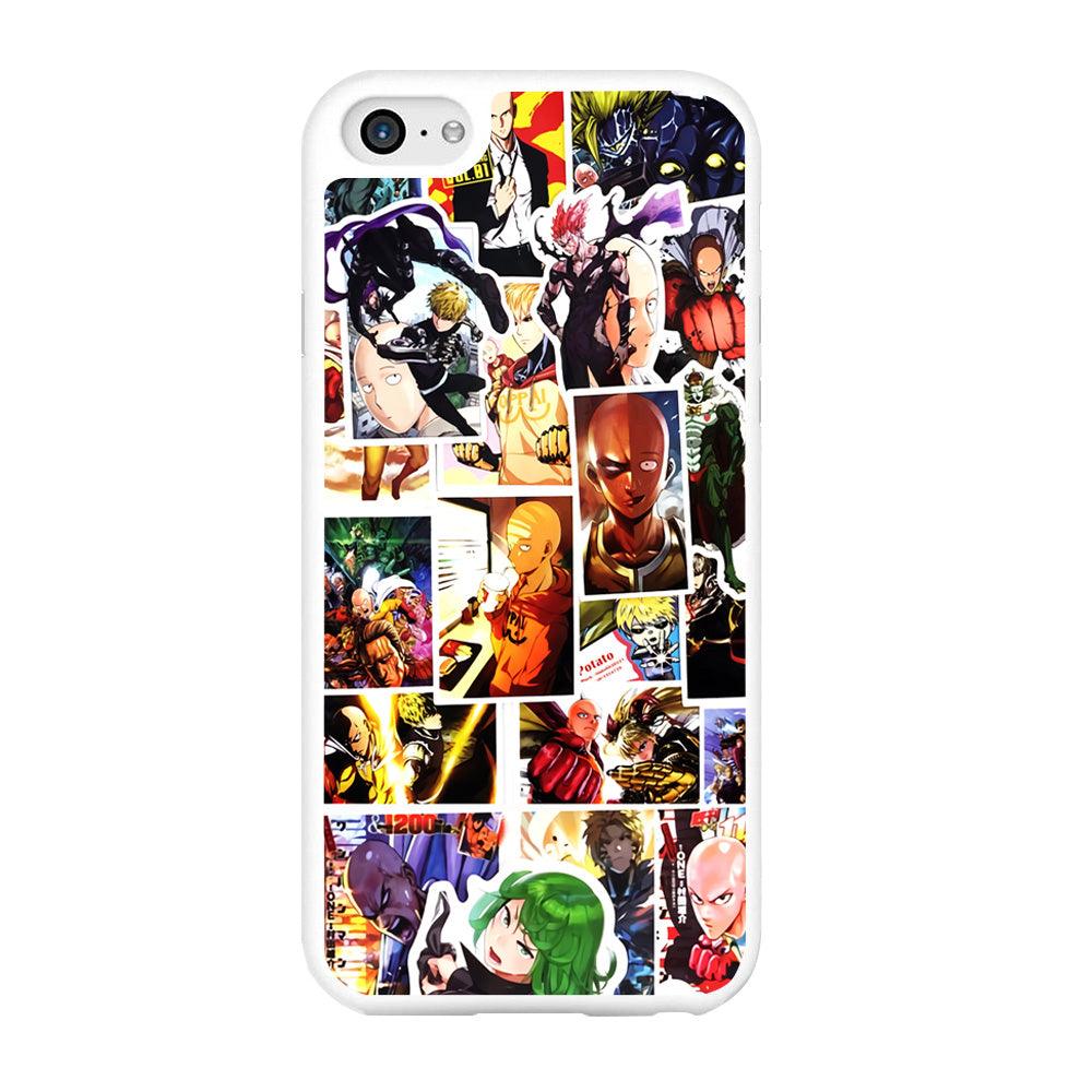 OPM Saitama Photo Collection iPhone 6 | 6s Case-Rubber / White (2D Case)-Xtracase