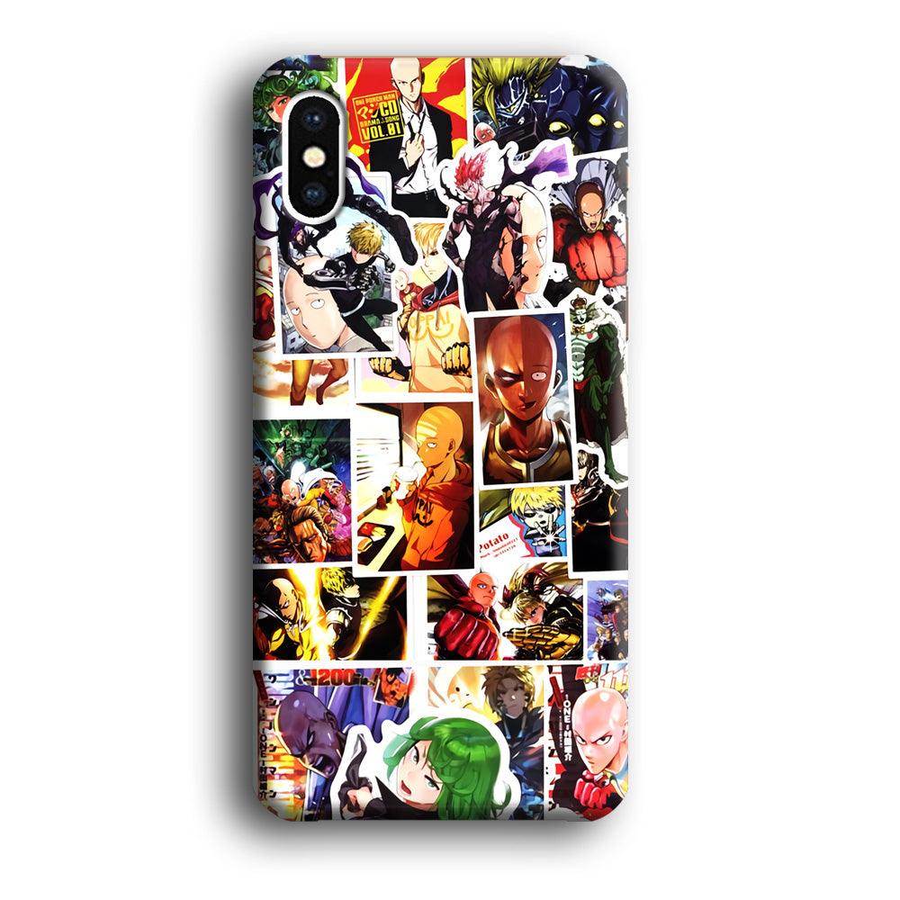 OPM Saitama Photo Collection iPhone X Case-Plastic / Full Wrap (3D Case)-Xtracase