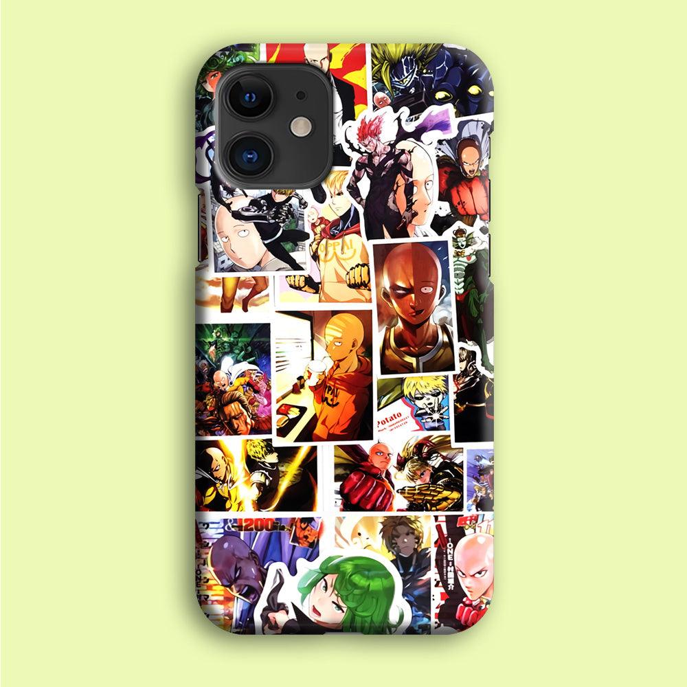 OPM Saitama Photo Collection iPhone 12 Mini Case-Plastic / Full Wrap (3D Case)-Xtracase