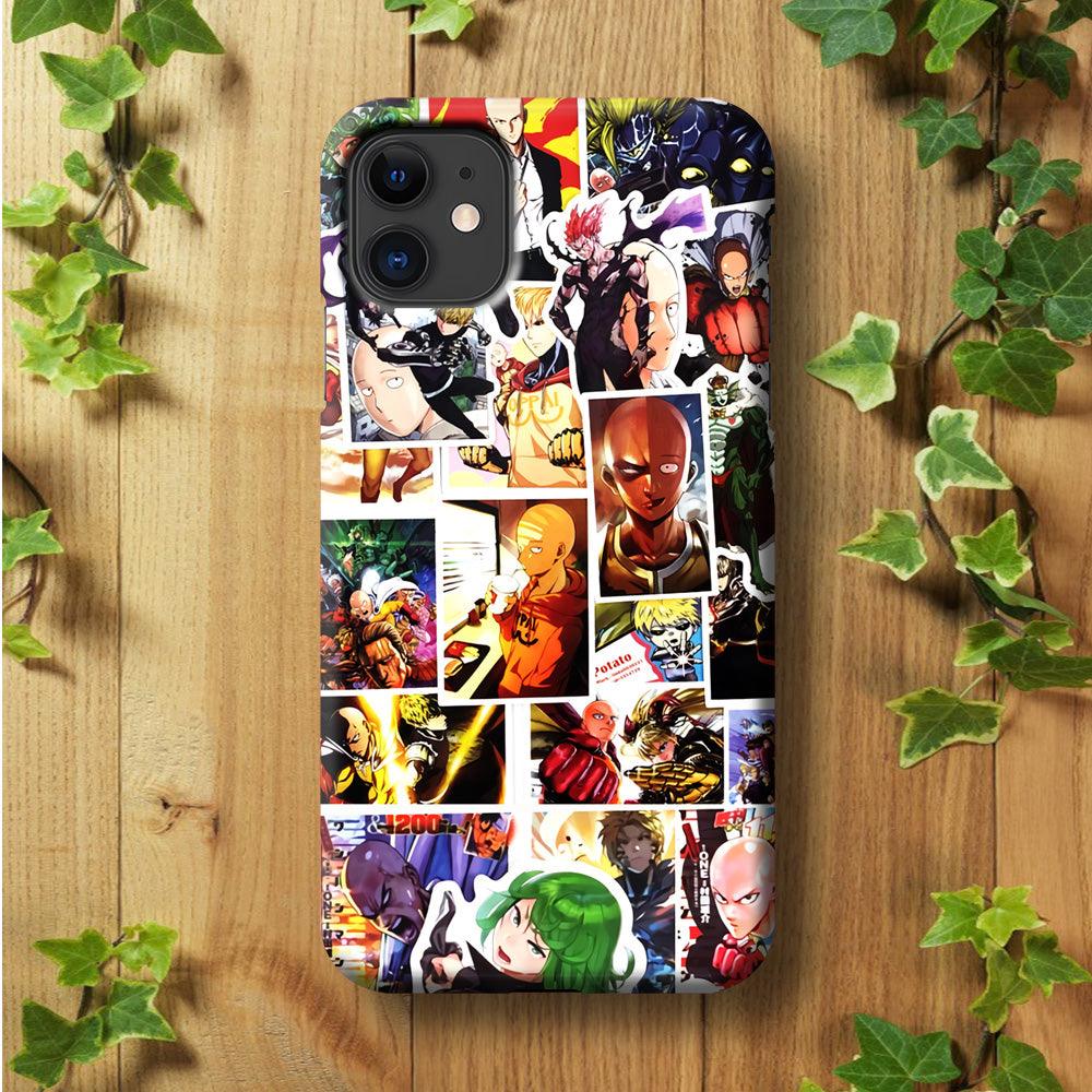 OPM Saitama Photo Collection iPhone 11 Case-Plastic / Full Wrap (3D Case)-Xtracase