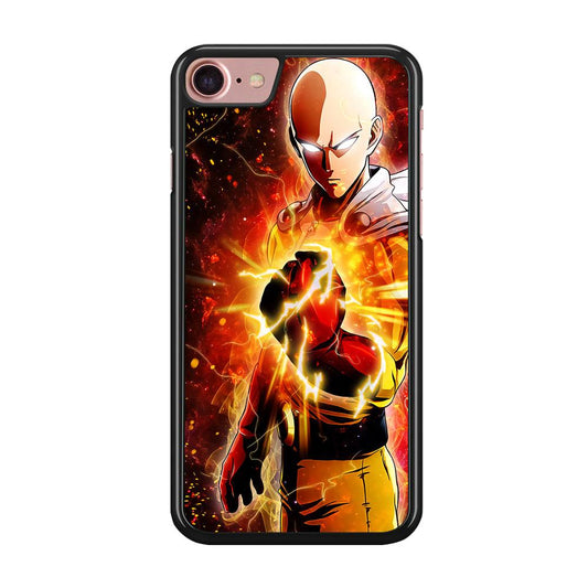 OPM Saitama Rampage iPhone SE 2020 Case-Rubber / Black (2D Case)-Xtracase
