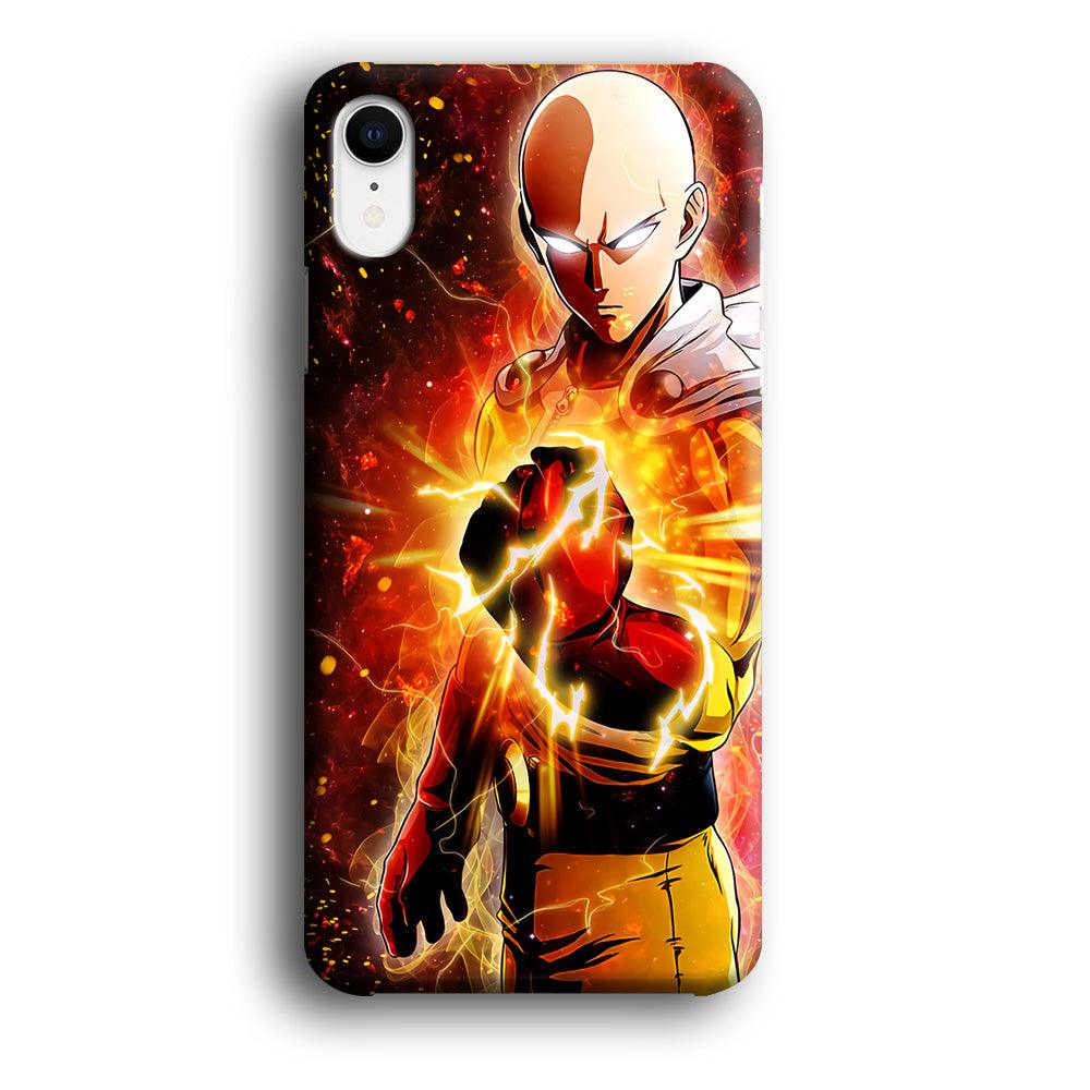 OPM Saitama Rampage iPhone XR Case-Plastic / Full Wrap (3D Case)-Xtracase